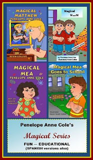 4th book in the popular Magical Series, Magical Max and Magical Mickey by Penelope Anne Cole. Special Needs Book Review has reviews of the first three children's books in this award winning series
